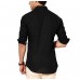 9H Black Casual Shirt